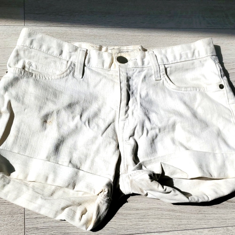 White Denim Jean Shorts